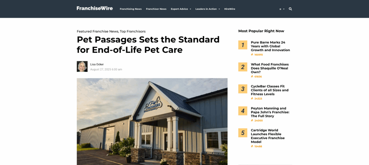 Pet Passages Sets the Standard for End-of-Life Pet Care